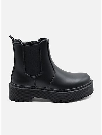 Bottines à semelles crantées