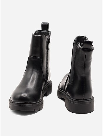 Bottines à semelles crantées