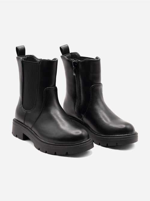 Bottines à semelles crantées - Kiabi Bottines à semelles crantées - Kiabi