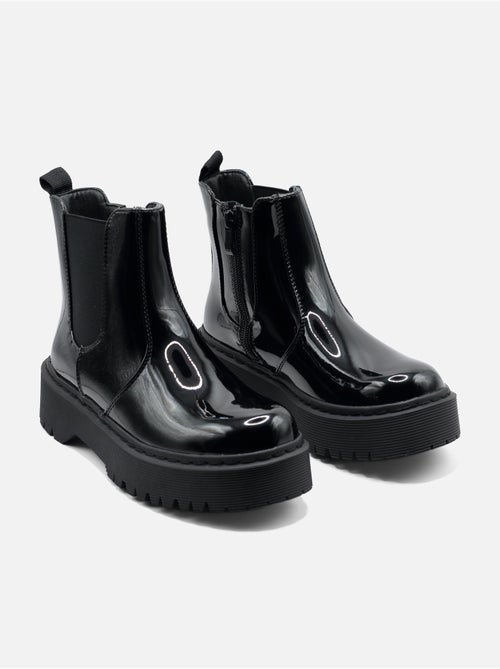 Bottines à semelles crantées - Kiabi Bottines à semelles crantées - Kiabi