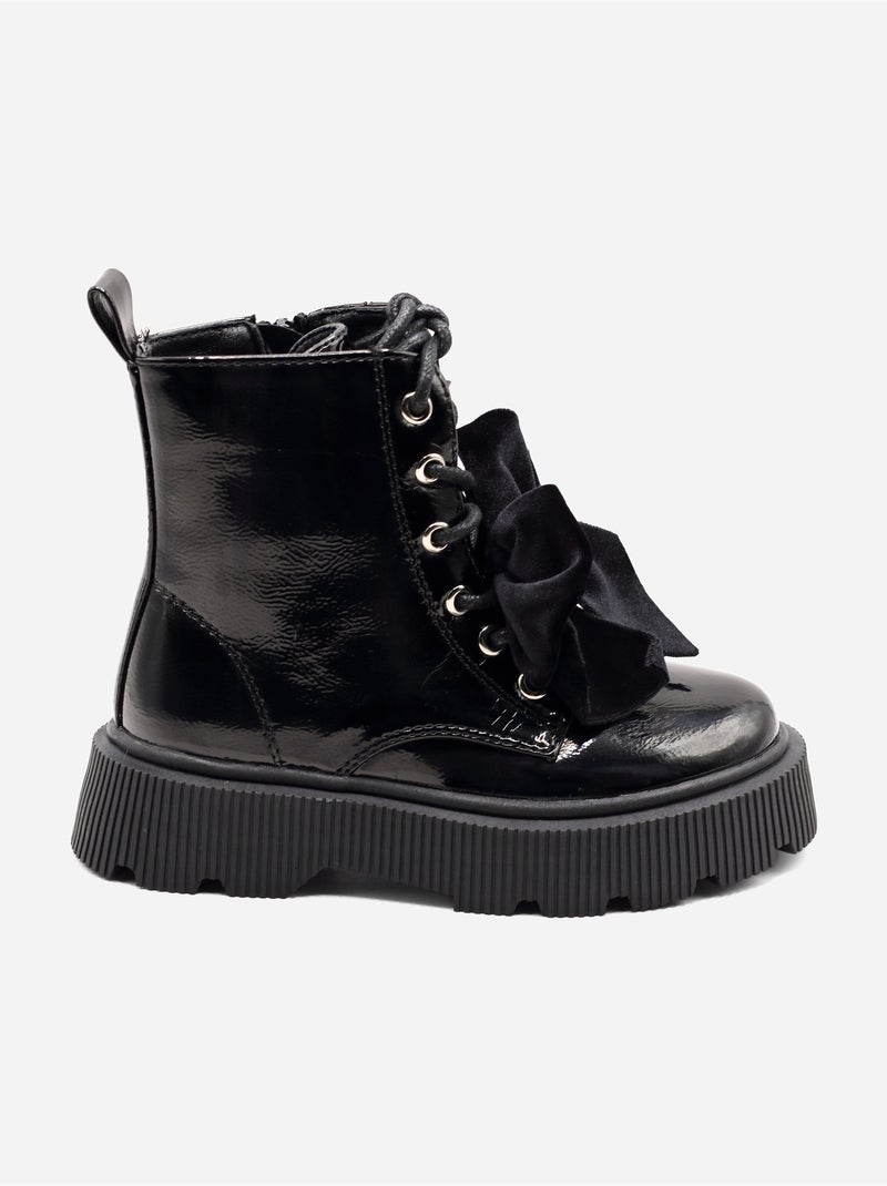 Bottines à zip Noir - Kiabi