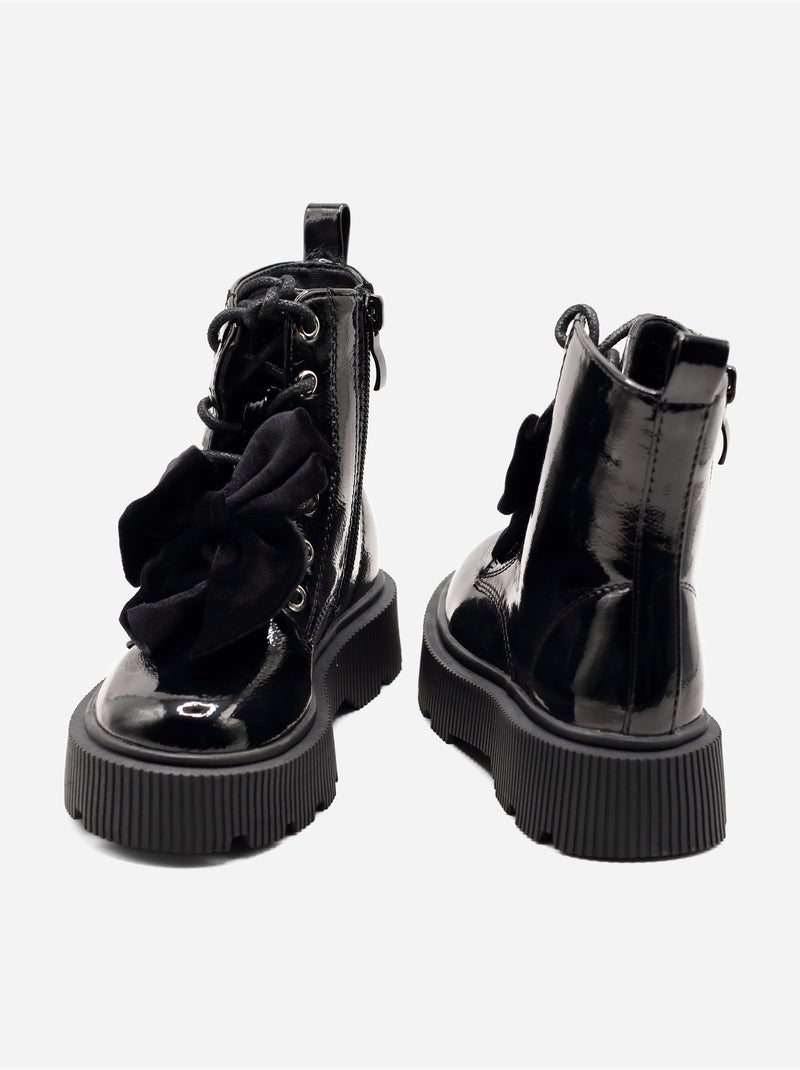 Bottines à zip Noir - Kiabi