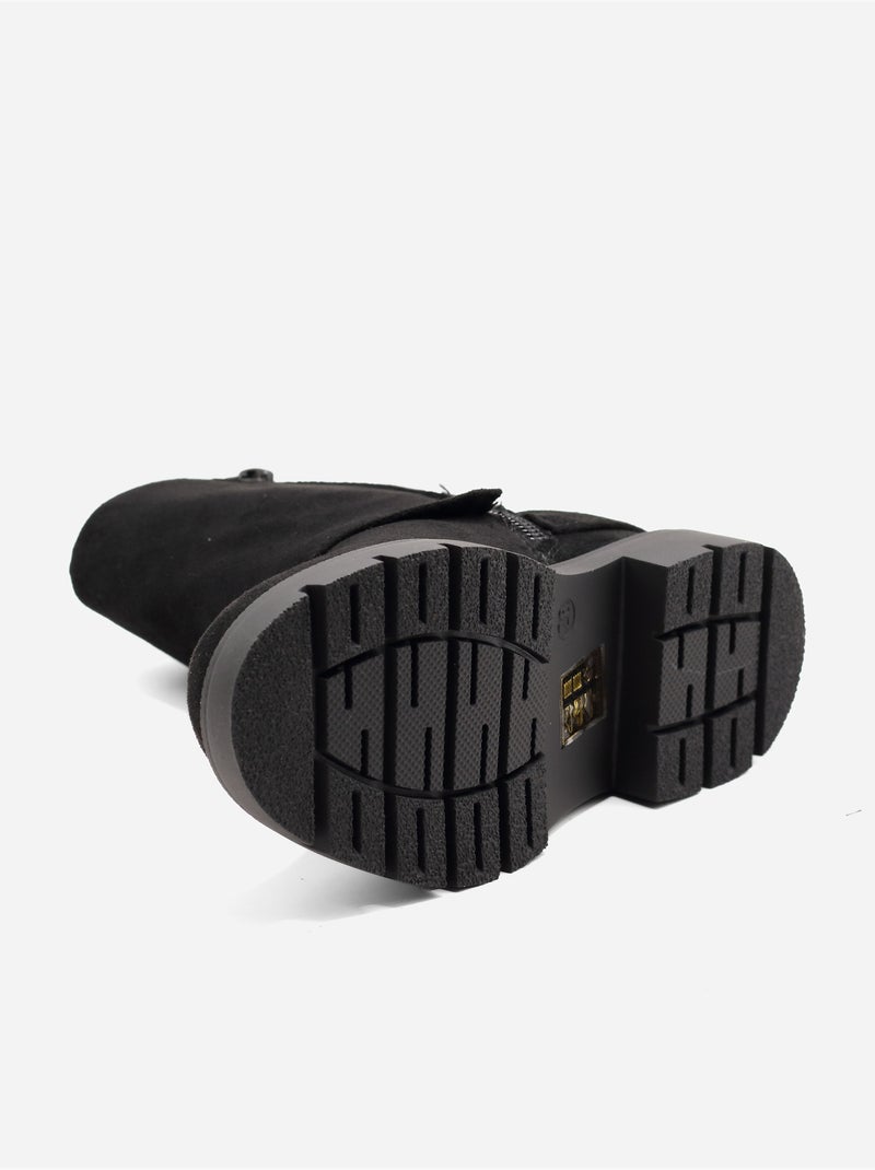 Bottines à zip Noir - Kiabi