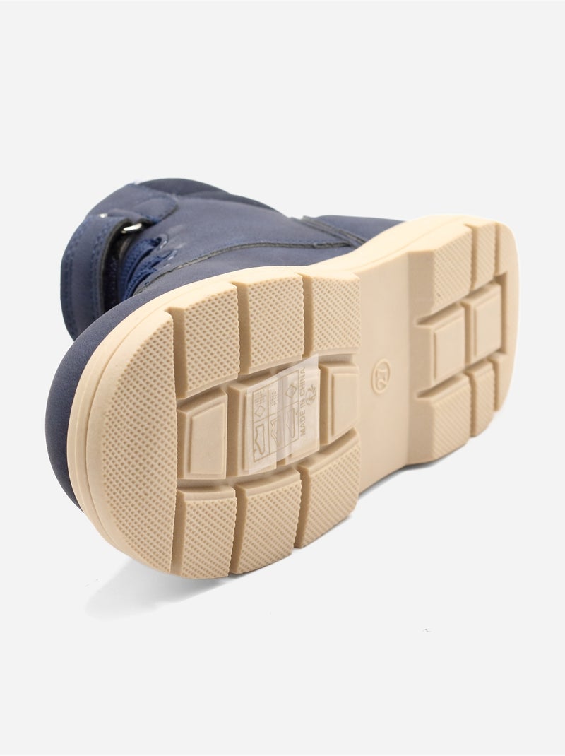 Bottines auto-agrippante Bleu foncé - Kiabi