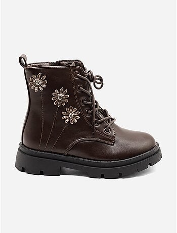 Bottines avec motifs décoratif