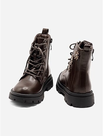 Bottines avec motifs décoratif