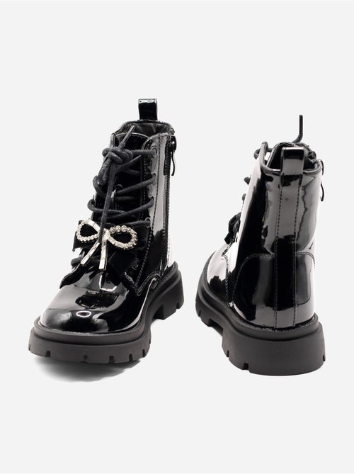 Bottines avec un nœud décoratif - Kiabi