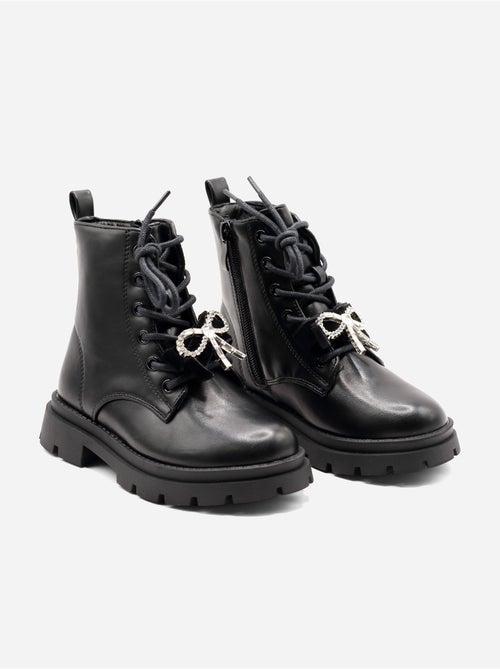 Bottines avec un nœud décoratif - Kiabi Bottines avec un nœud décoratif - Kiabi