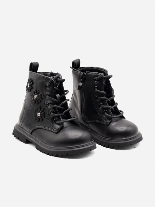 Bottines Bébé a lacets - Kiabi Bottines Bébé a lacets - Kiabi
