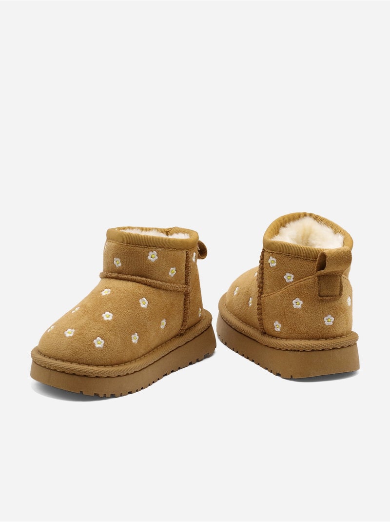 Bottines Bébé à motifs Camel - Kiabi