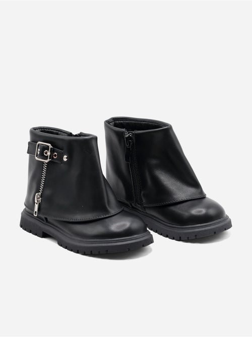 Bottines Bébé à zip - Kiabi
