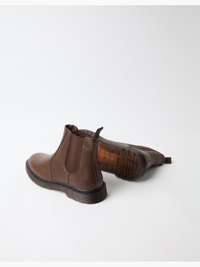 Bottines chelsea, mo fashion Marron - Kiabi