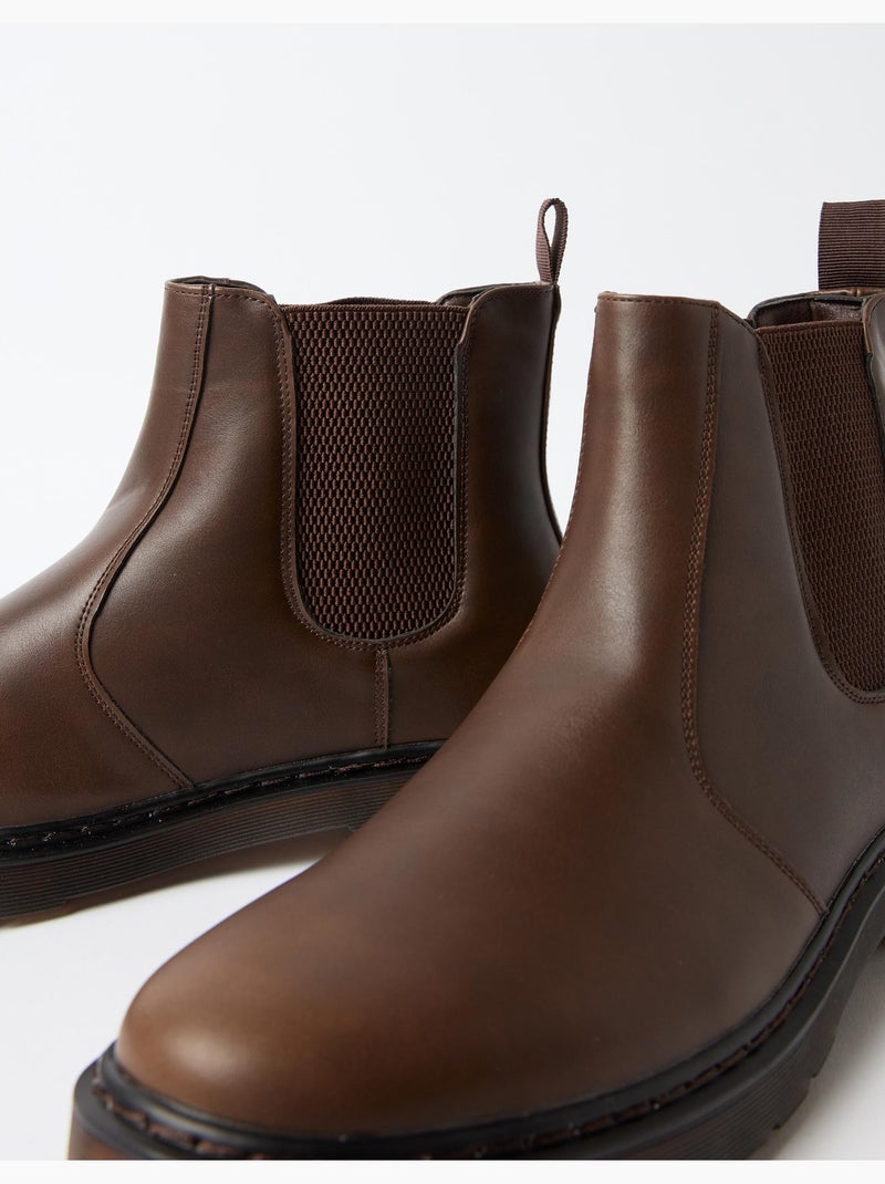 Bottines chelsea, mo fashion Marron - Kiabi