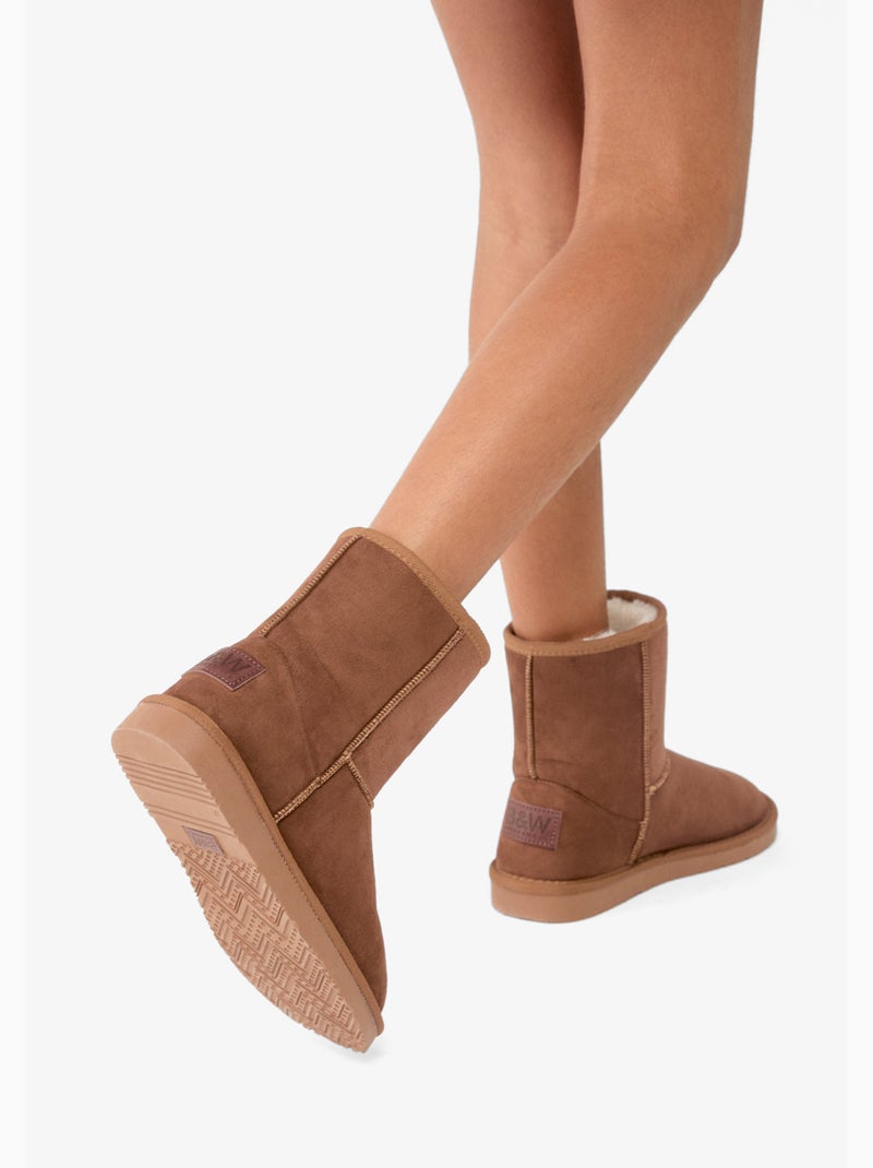 Bottines conguitos australianas high basic Marron - Kiabi