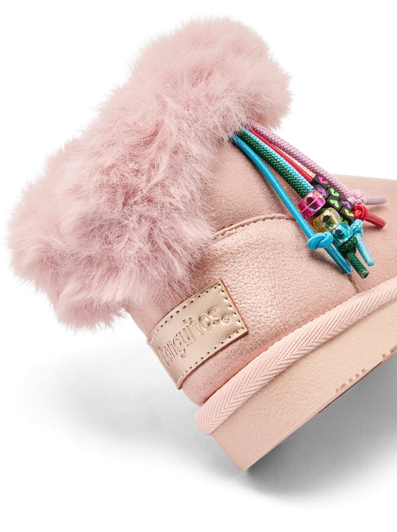 Bottines conguitos cuentas Rose - Kiabi