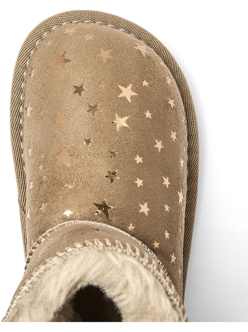Bottines conguitos estrellas barefoot Marron clair - Kiabi