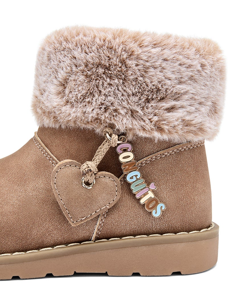 Bottines conguitos pelo Marron clair - Kiabi