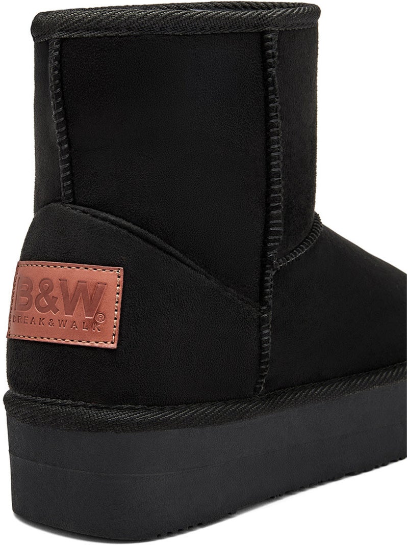 Bottines conguitos repelente al agua pelo Noir Noir - Kiabi