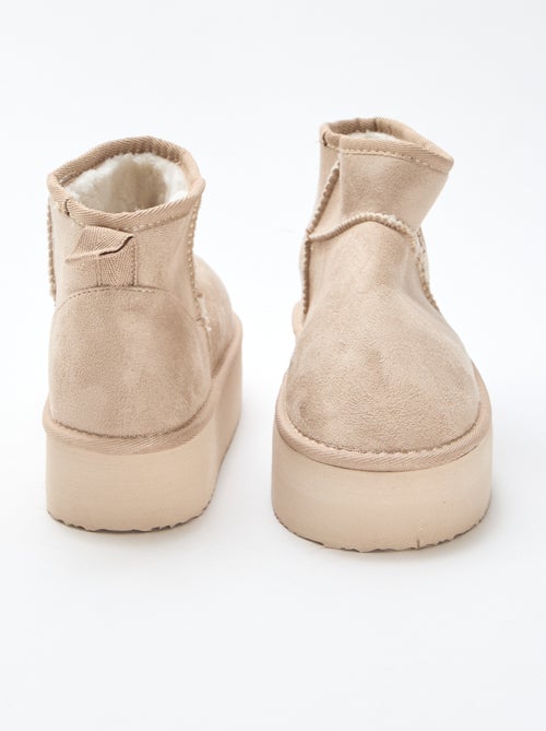 Bottines courtes en suédine - Kiabi