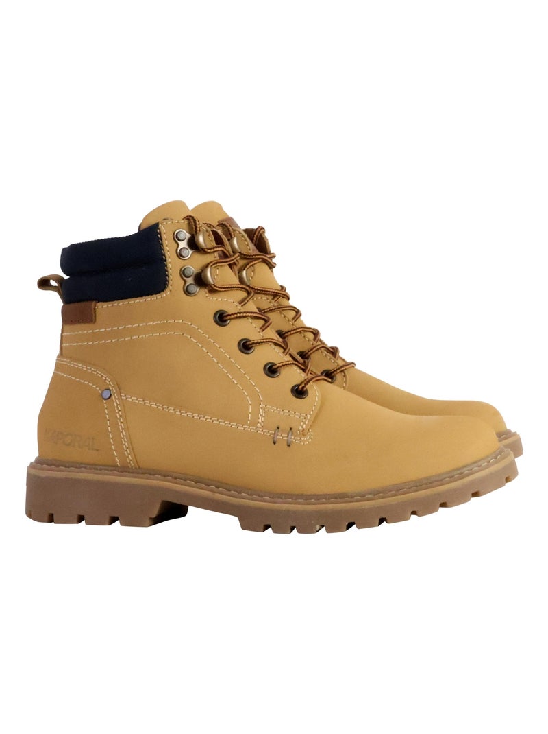 Bottines Cuir Kaporal Sergio Marron - Kiabi