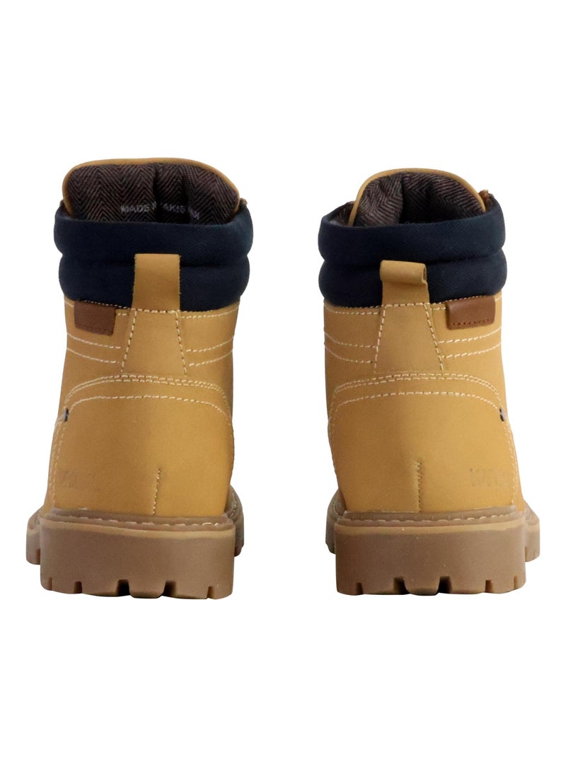 Bottines Cuir Kaporal Sergio Marron - Kiabi