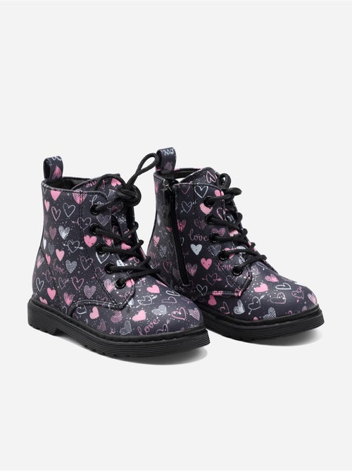Bottines détail cœur - Kiabi Bottines détail cœur - Kiabi