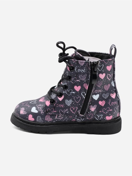 Bottines détail cœur - Kiabi Bottines détail cœur - Kiabi