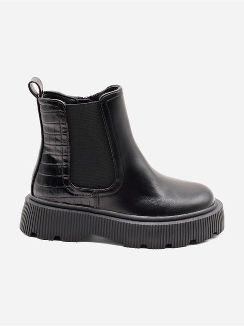Bottines effet croco - Kiabi
