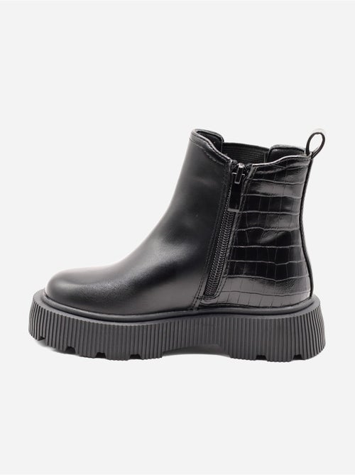 Bottines effet croco - Kiabi