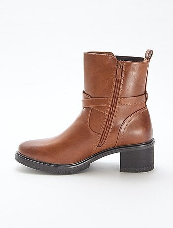 Bottines élastiquées à sangles