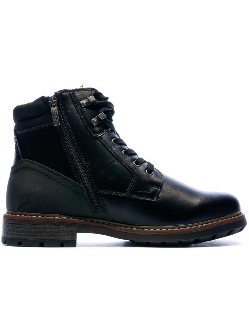 Bottines homme relife Noir - Kiabi