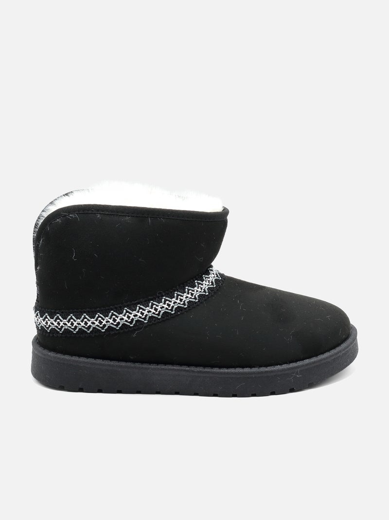 Bottines montantes Noir - Kiabi