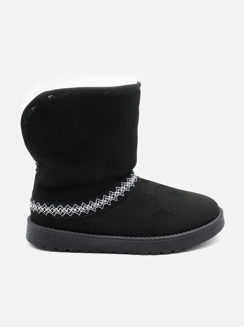 Bottines montantes Noir - Kiabi