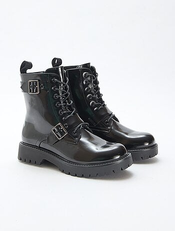 Bottines vernies unies