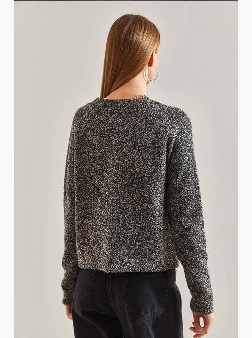Bouclé vest met knopen lucci - Kiabi