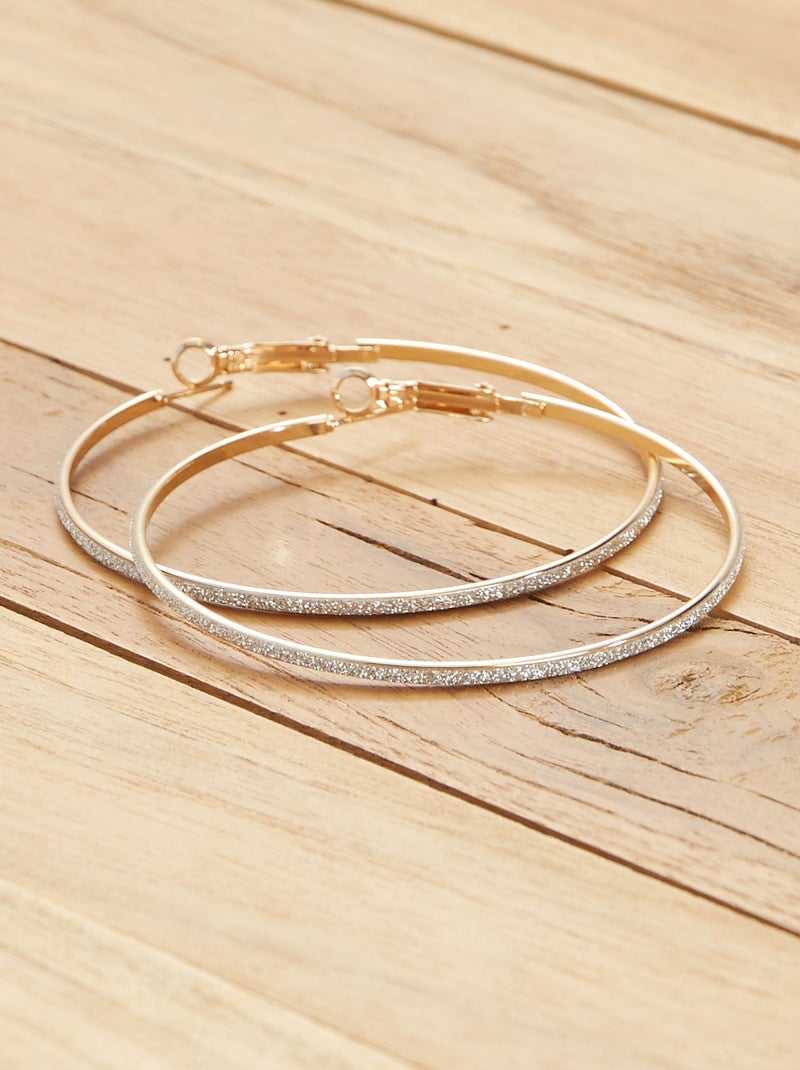 Boucles d'oreilles créoles Doré - Kiabi
