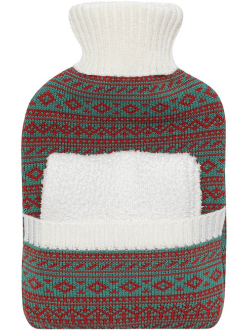 Bouillotte à eau avec écharpe et housse tricot - Kiabi Bouillotte à eau avec écharpe et housse tricot - Kiabi