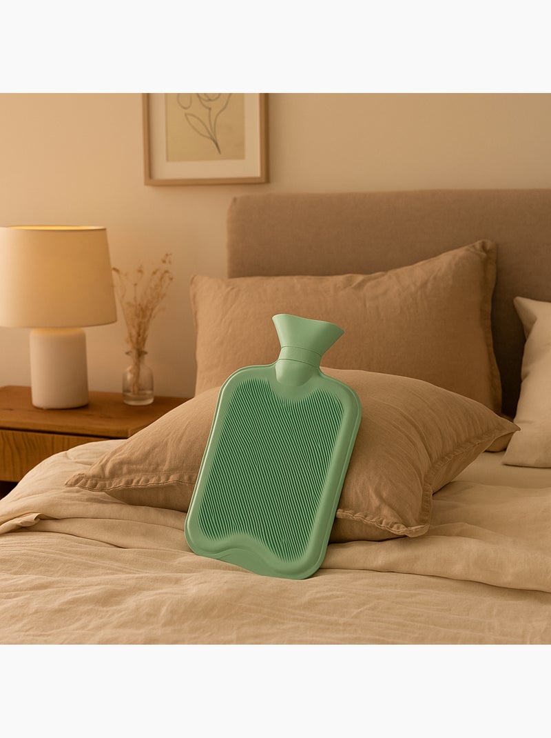 Bouillotte à eau en caoutchouc naturel Vert - Kiabi
