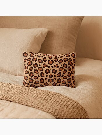 Bouillotte coussin à motif léopard