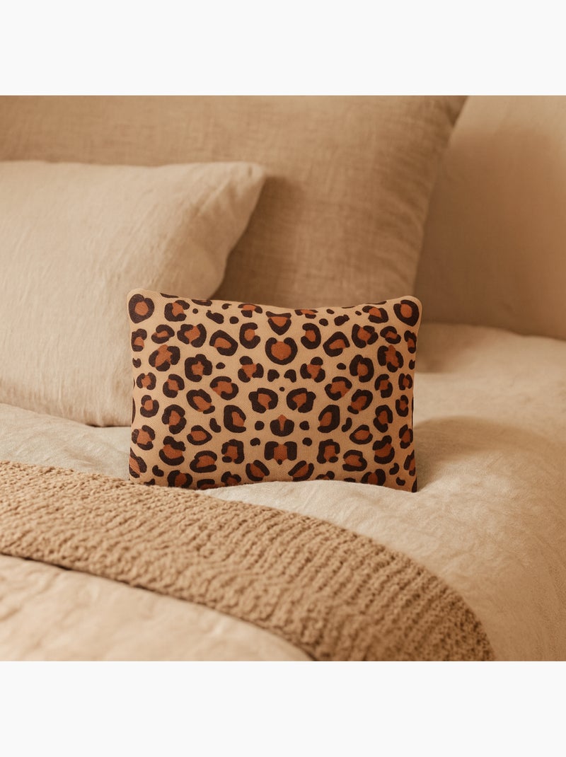 Bouillotte coussin à motif léopard Marron - Kiabi