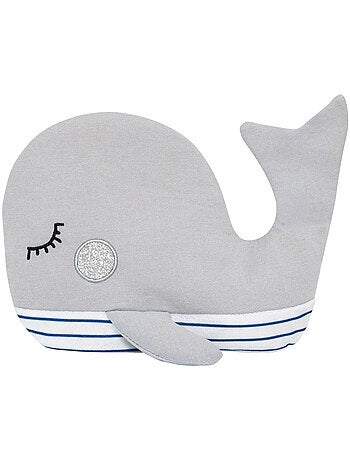 Bouillotte doudou 2 en 1 en forme de baleine