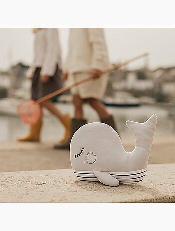 Bouillotte doudou 2 en 1 en forme de baleine