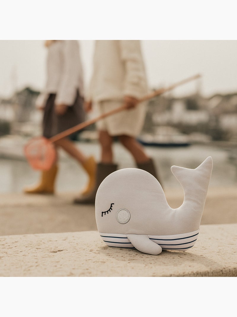 Bouillotte doudou 2 en 1 en forme de baleine Gris - Kiabi