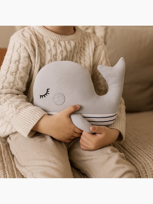 Bouillotte doudou 2 en 1 en forme de baleine - Kiabi Bouillotte doudou 2 en 1 en forme de baleine - Kiabi