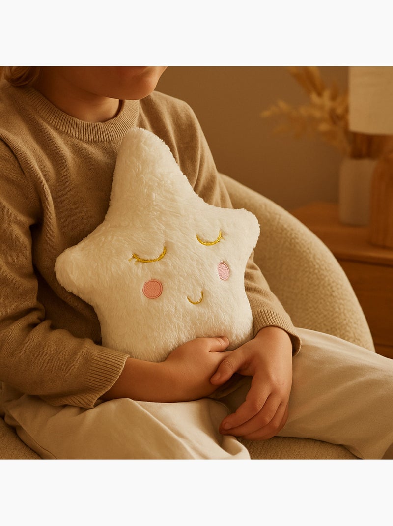 Bouillotte doudou 2 en 1 en forme d’étoile Blanc - Kiabi