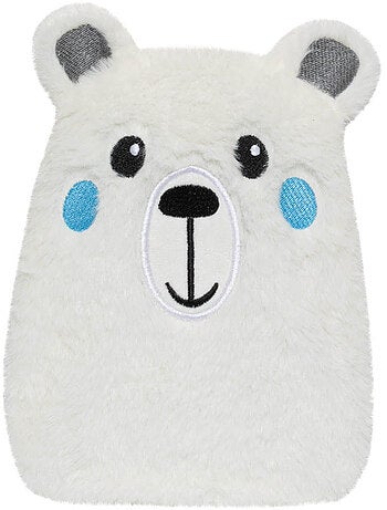 Bouillotte doudou 2 en 1 en forme d’ours polaire