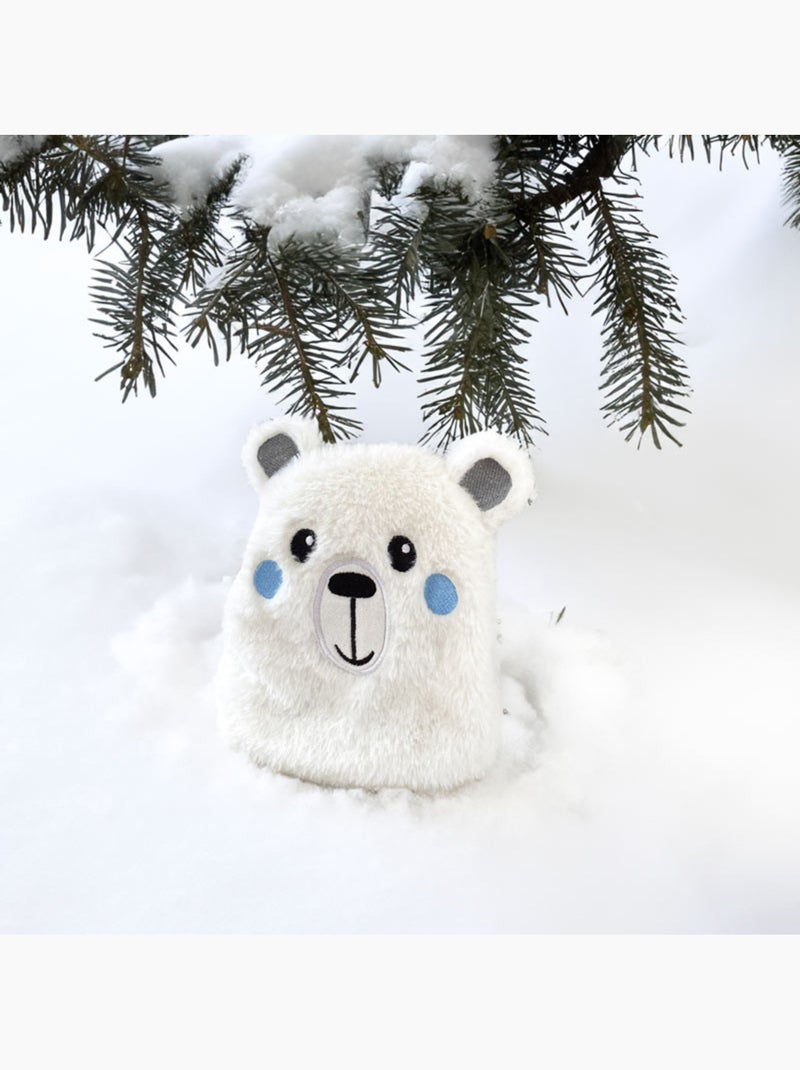 Bouillotte doudou 2 en 1 en forme d’ours polaire Blanc - Kiabi