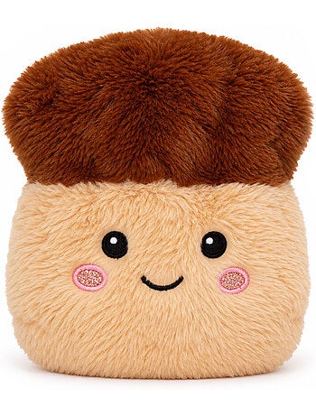 Bouillotte sèche champignon en peluche déhoussable chaud ou froid
