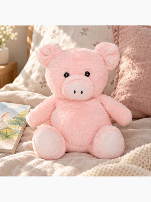 Bouillotte sèche cochon en peluche déhoussable chaud ou froid - Kiabi Bouillotte sèche cochon en peluche déhoussable chaud ou froid - Kiabi
