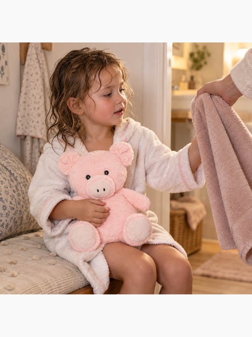 Bouillotte sèche cochon en peluche déhoussable chaud ou froid - Kiabi Bouillotte sèche cochon en peluche déhoussable chaud ou froid - Kiabi